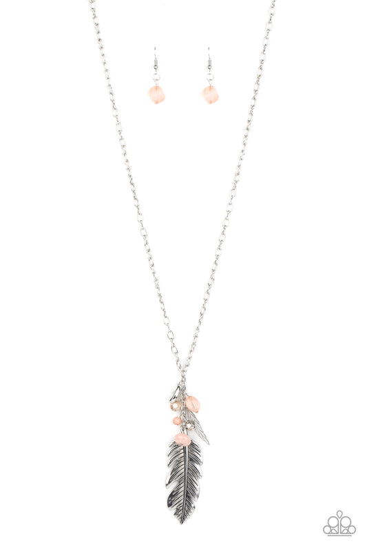 Paparazzi Necklaces - Feather Flair - Pink