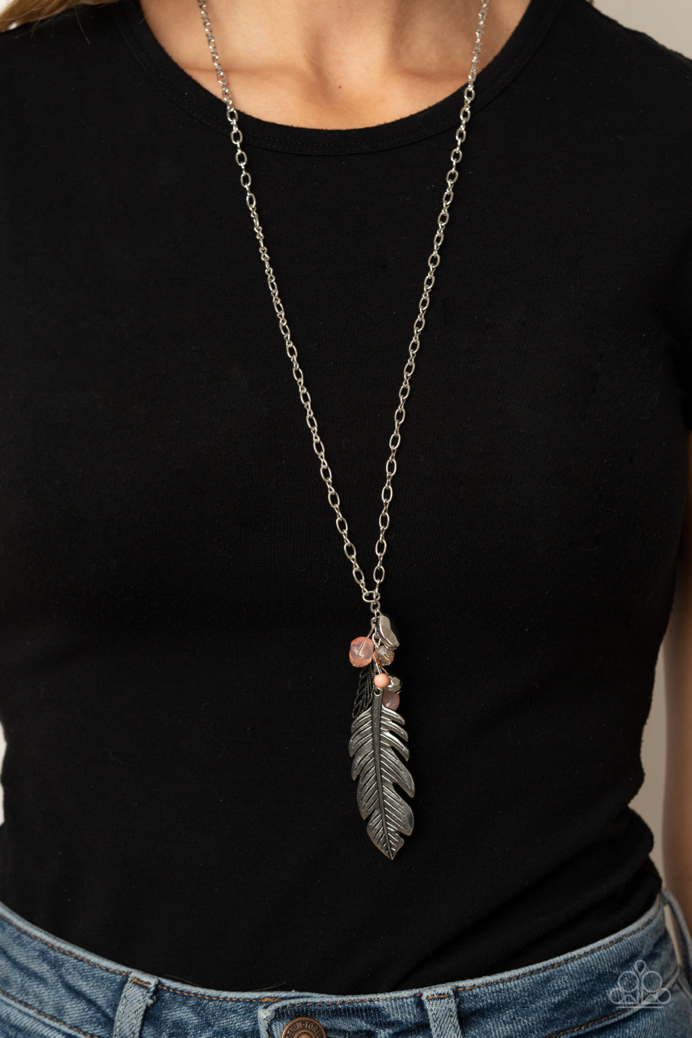 Paparazzi Necklaces - Feather Flair - Pink