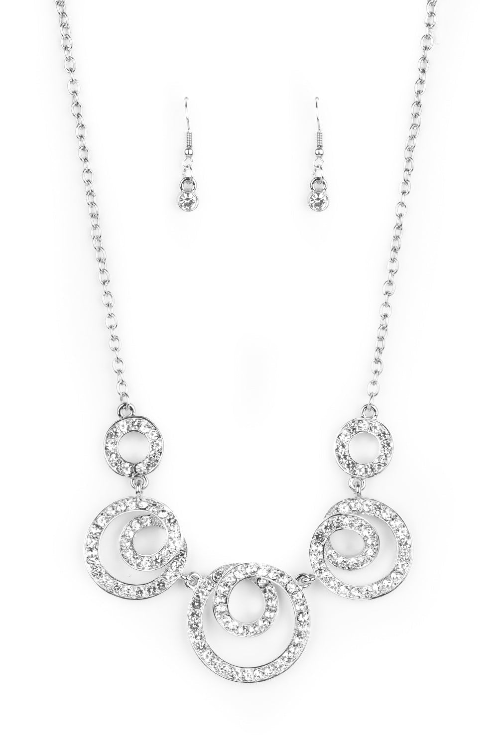 Paparazzi Necklaces - Total Head - Turner - White