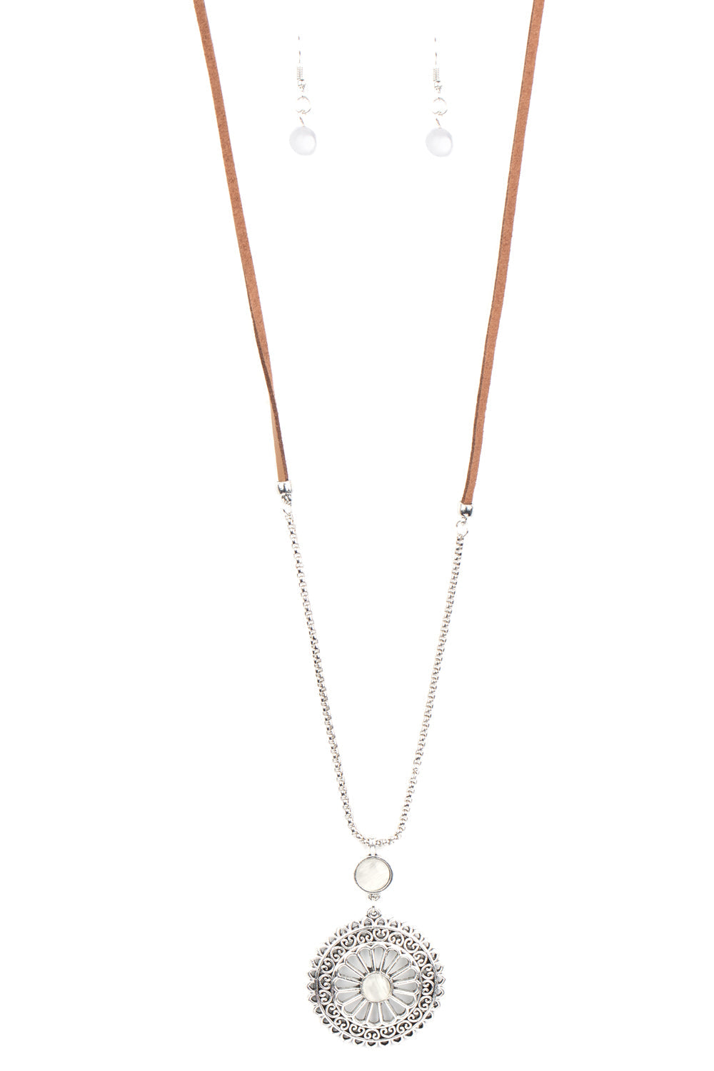 Paparazzi Necklaces - Where No MANDALA has Gone Before - White