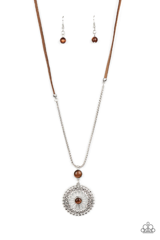 Paparazzi Necklaces - Where No MANDALA Has Gone Before - Brown