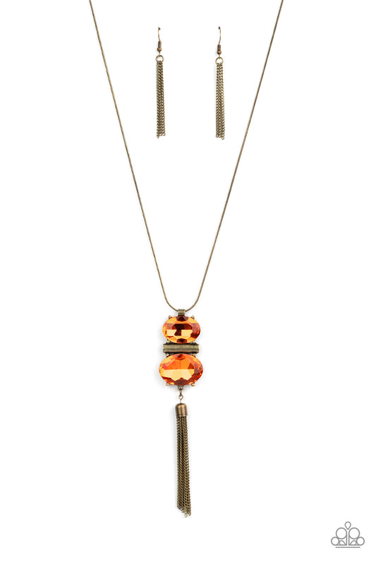 Paparazzi Necklaces - Runway Rival - Orange