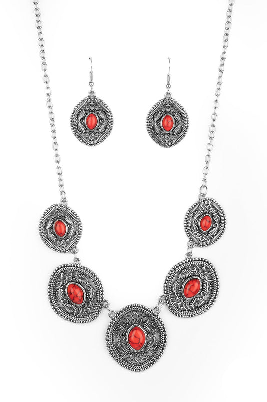 Paparazzi Necklaces - Alter ECO - Red