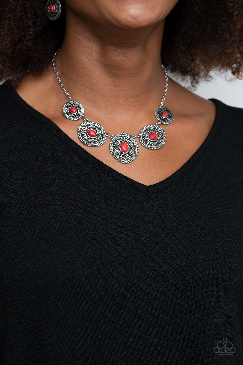 Paparazzi Necklaces - Alter ECO - Red