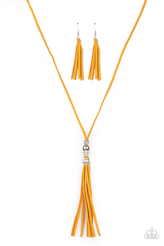 Paparazzi Necklaces - Hold My Tassel - Yellow