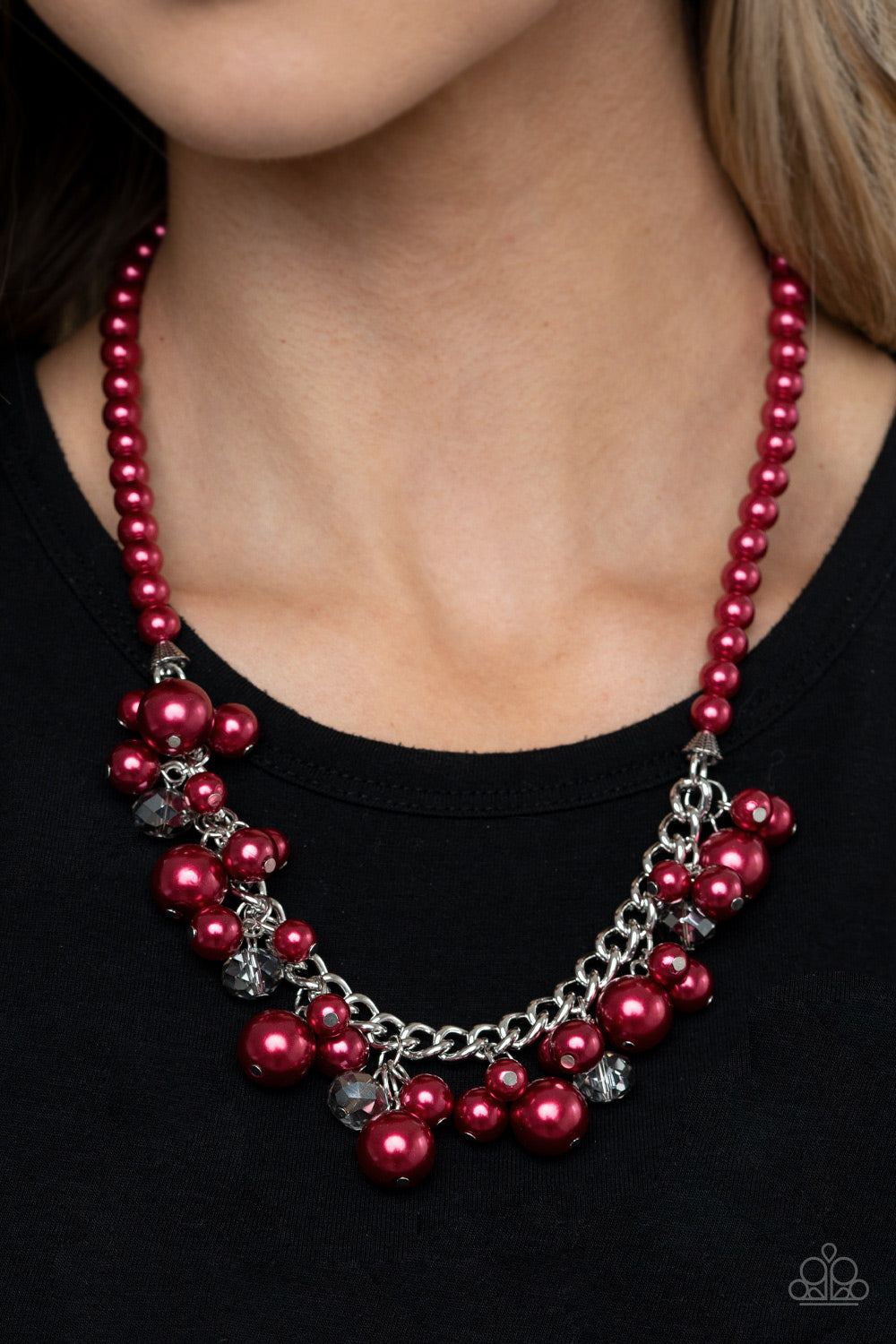 Paparazzi Necklaces - Prim and Polished - Red