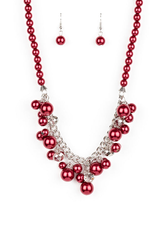 Paparazzi Necklaces - Prim and Polished - Red