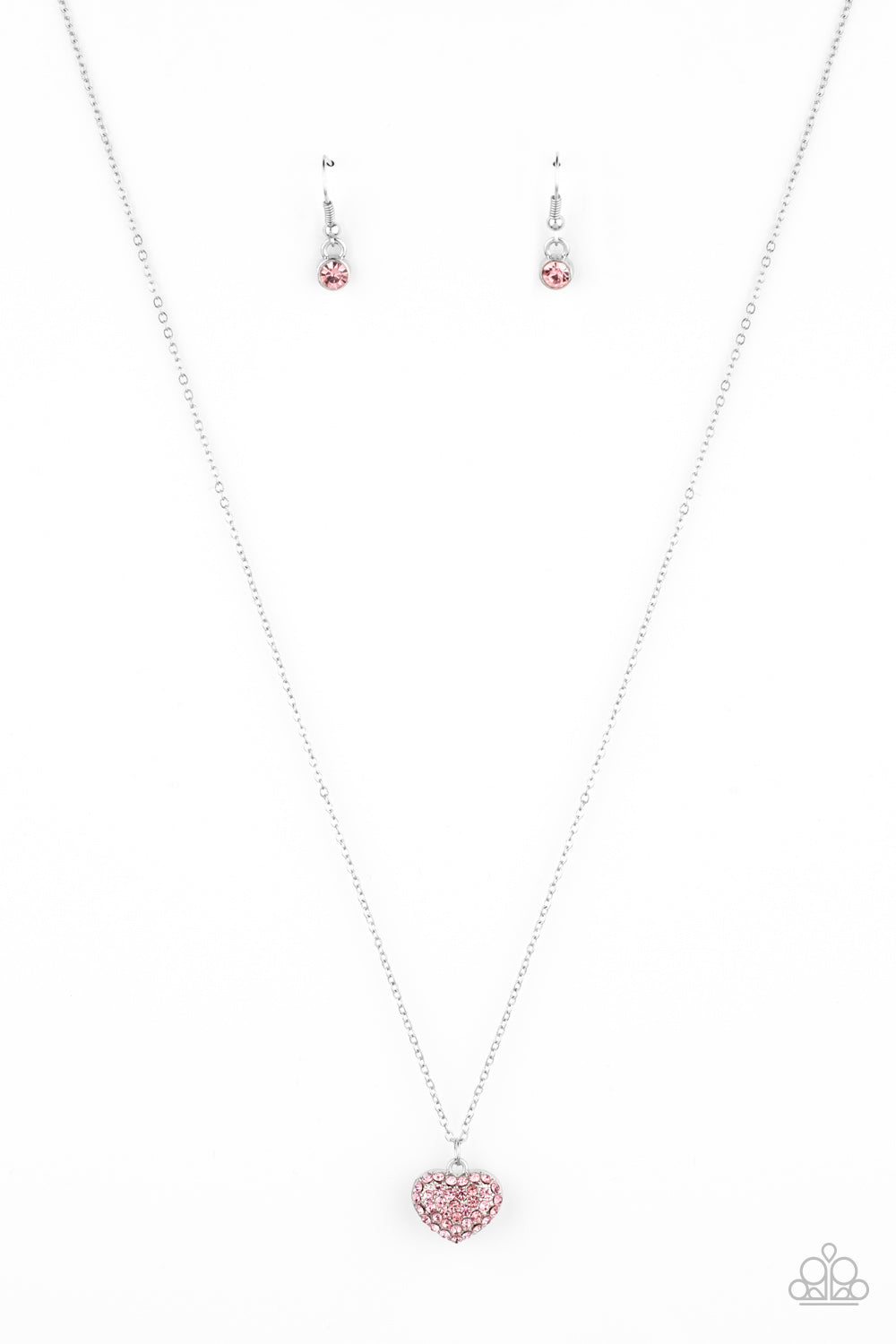 Paparazzi Necklaces - Heart - Warming Glow - Pink