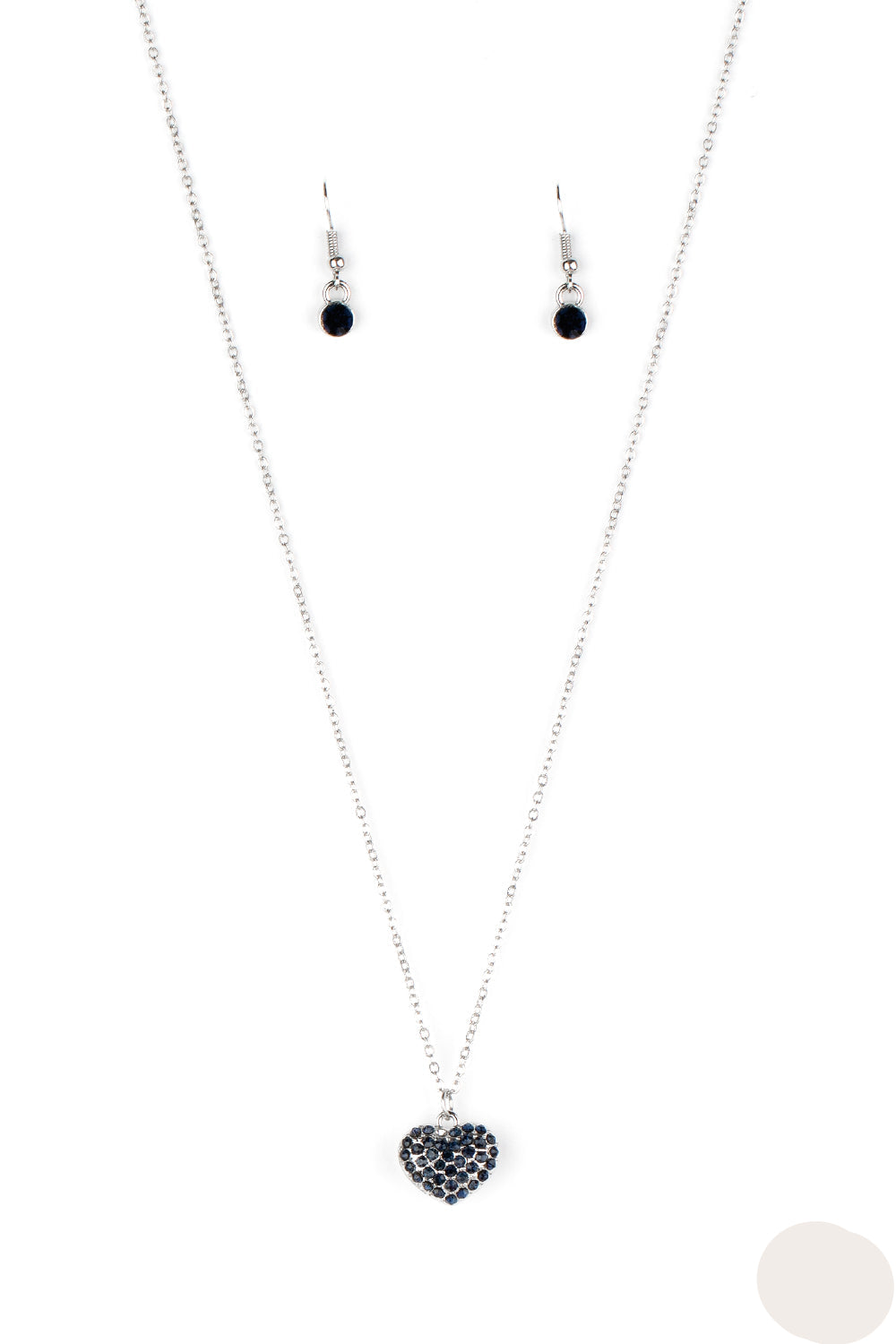 Paparazzi Necklaces - Heart - Warming Glow - Blue