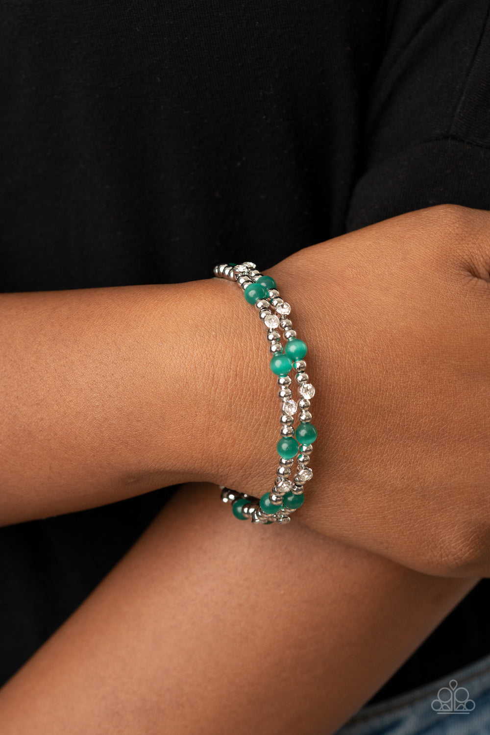 Paparazzi Bracelets - Ethereally Entangled - Green