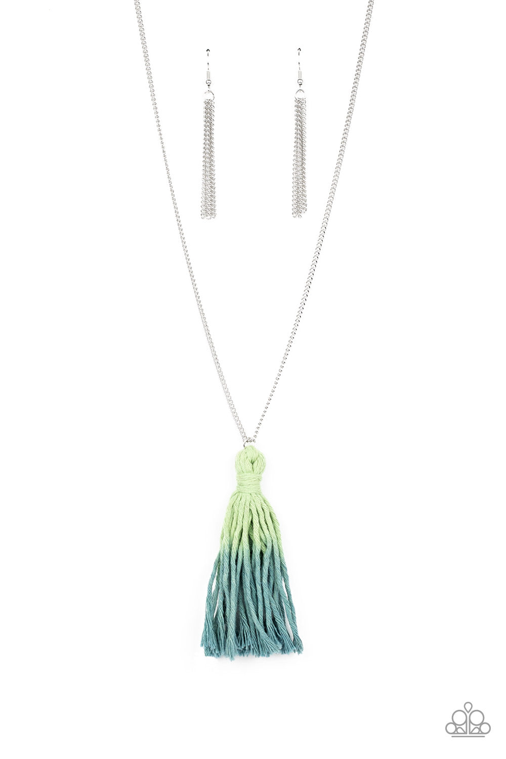Paparazzi Necklaces - Totally Tasseled - Green