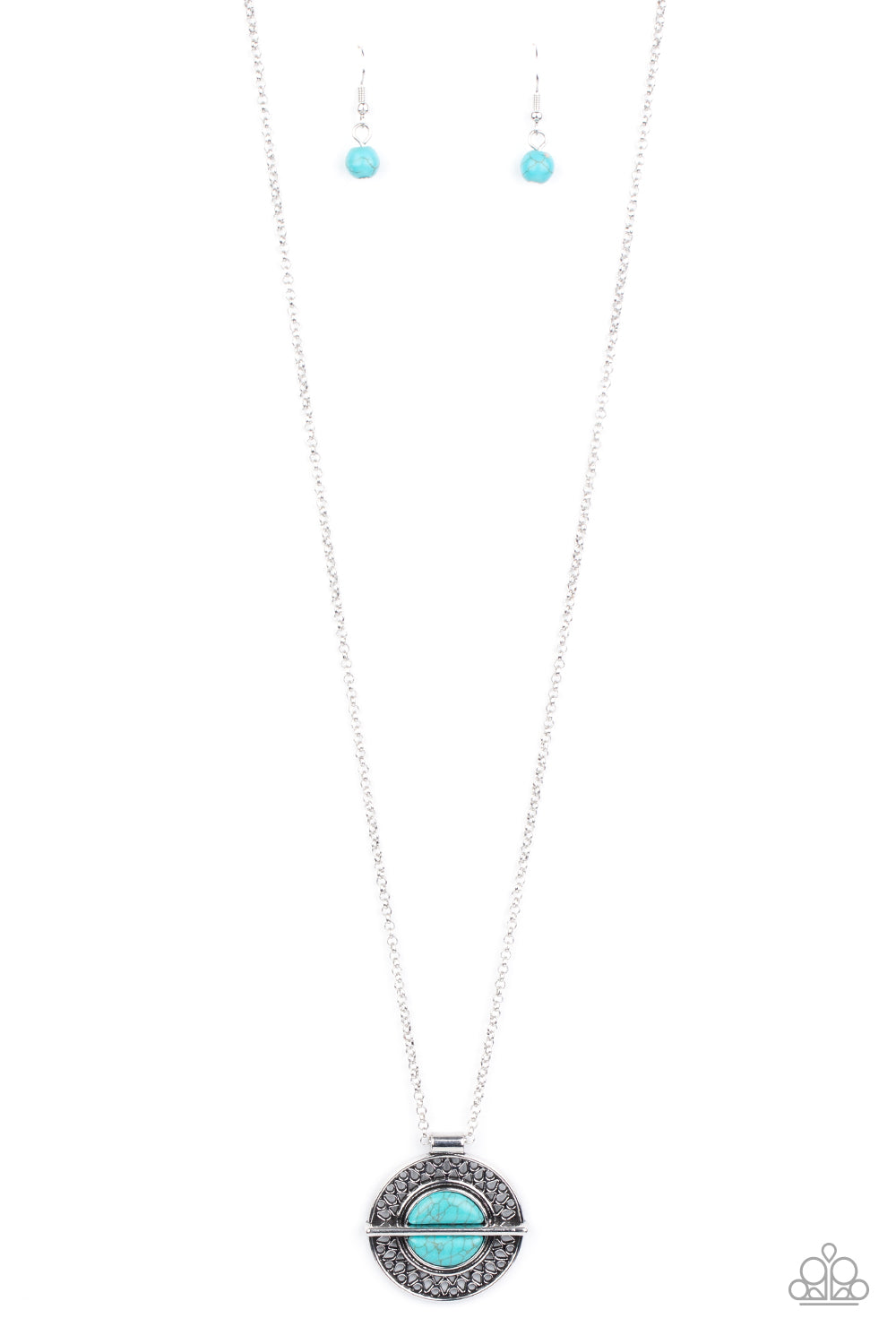 Paparazzi Necklaces - Adobe Adornment - Blue