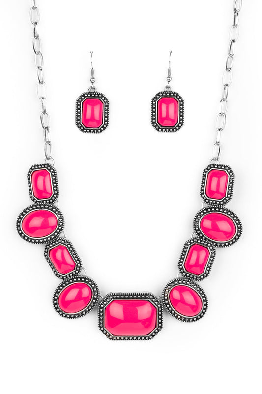 Paparazzi Necklaces - Let's Get Loud - Pink