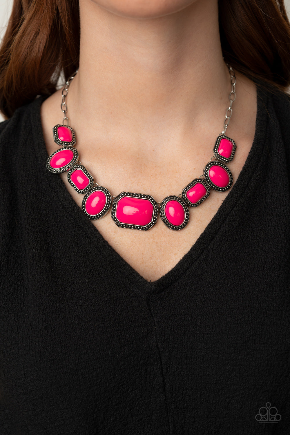 Paparazzi Necklaces - Let's Get Loud - Pink