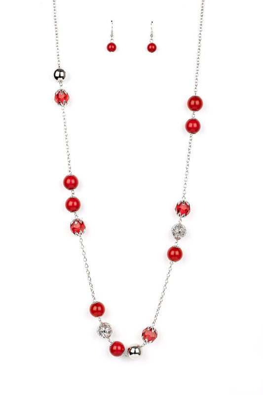 Paparazzi Necklaces - Fruity Fashion - Red