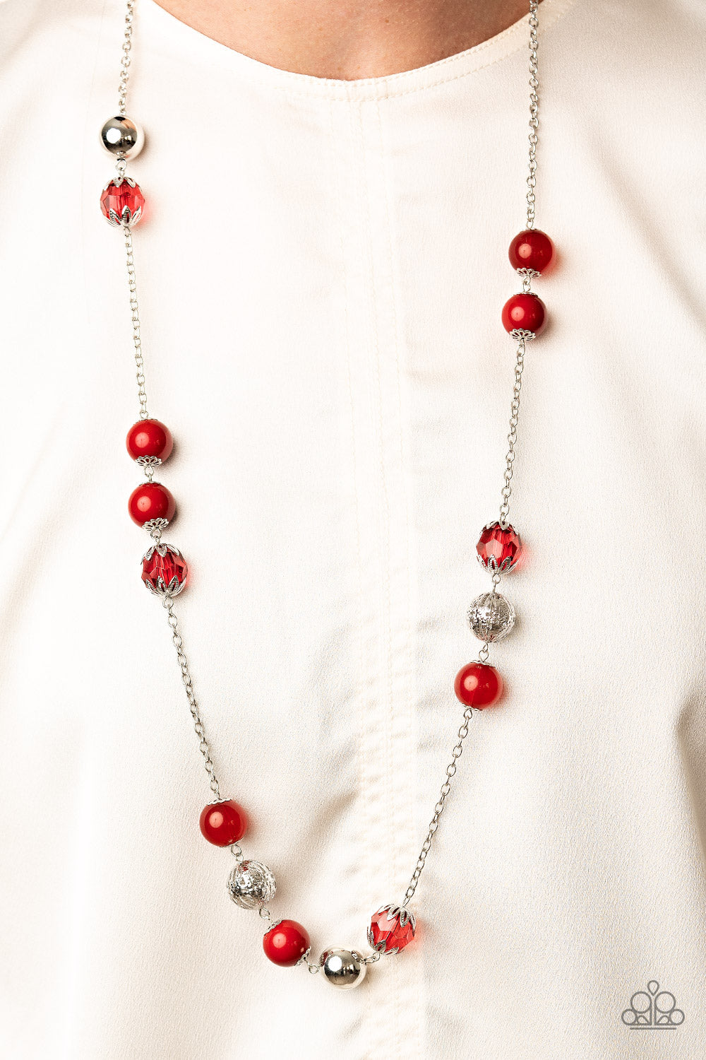 Paparazzi Necklaces - Fruity Fashion - Red