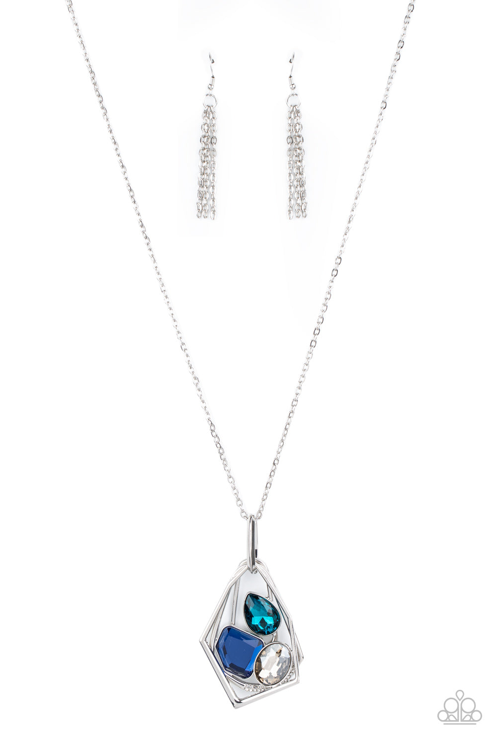 Paparazzi Necklaces - All Systems GLOW - Blue