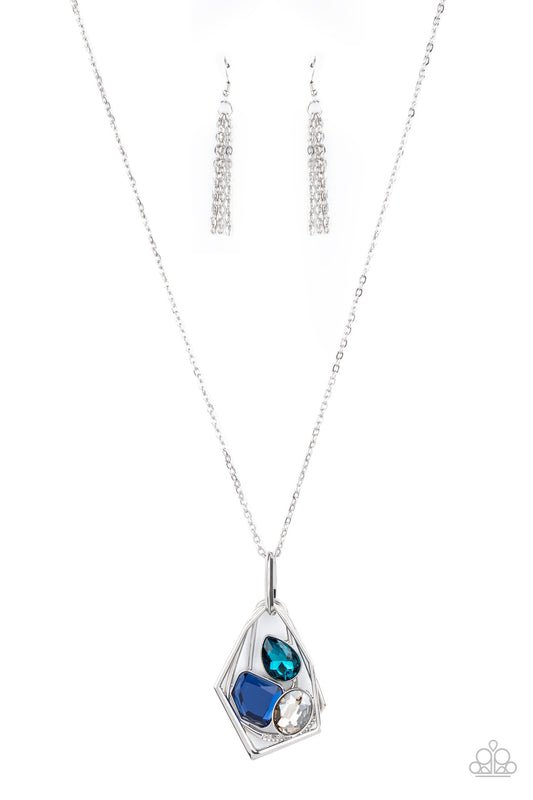 Paparazzi Necklaces - All Systems GLOW - Blue