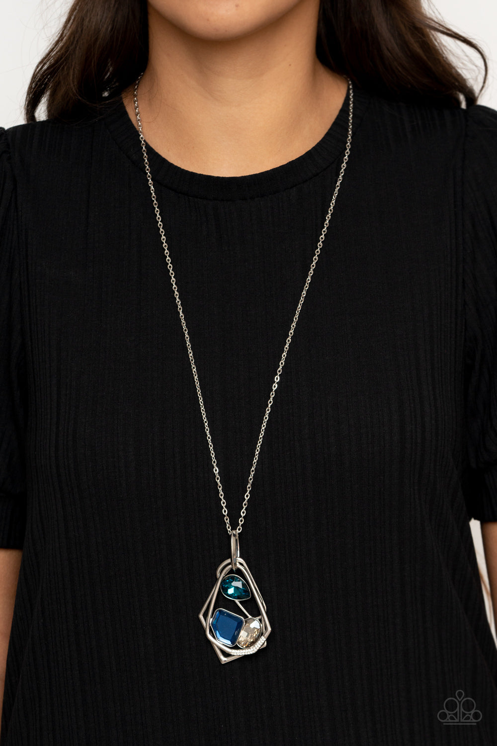 Paparazzi Necklaces - All Systems GLOW - Blue
