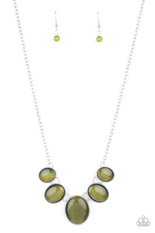 One Can Only GLEAM - Green - Paparazzi Necklaces