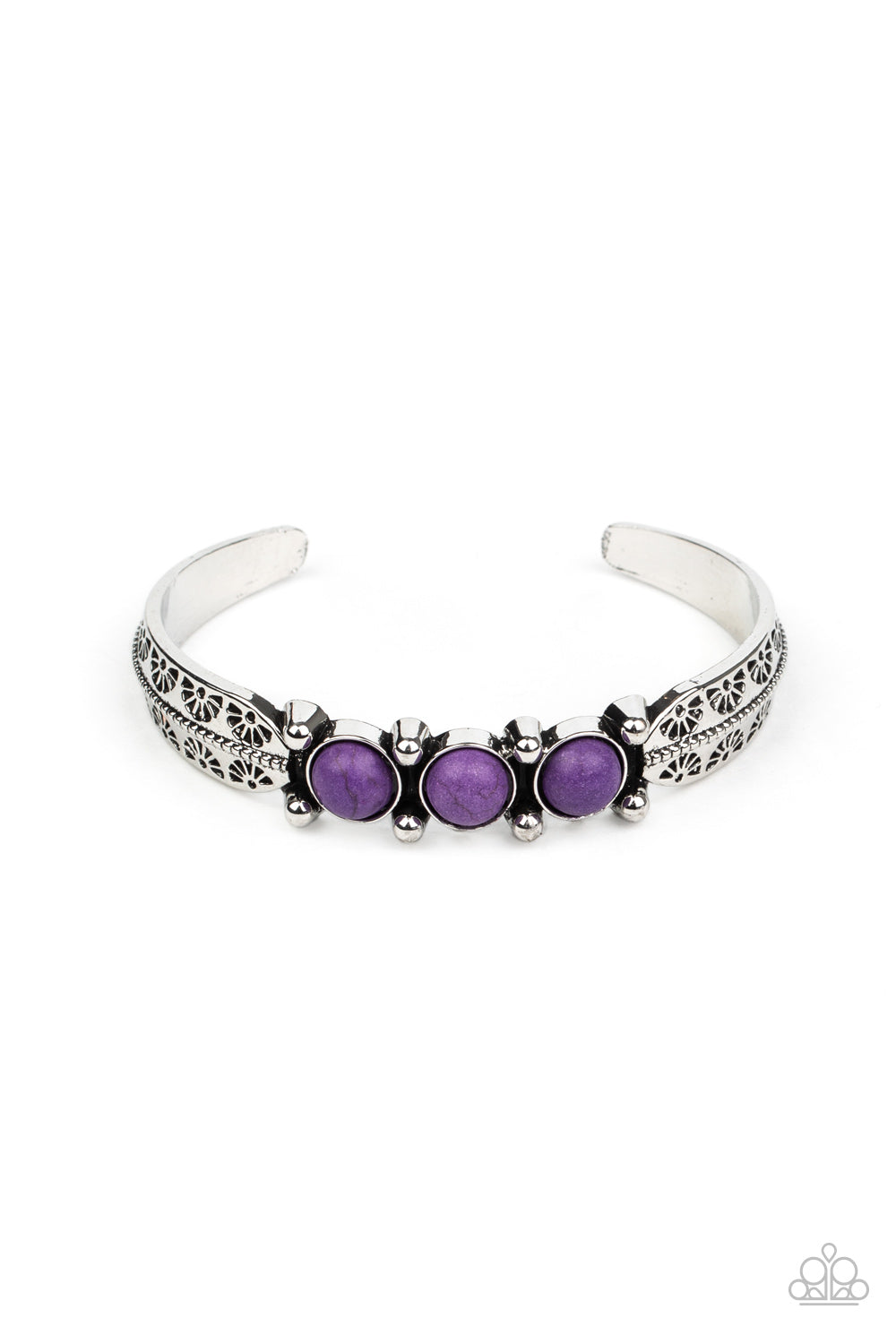 Paparazzi Bracelets - Mojave Glyphs - Purple