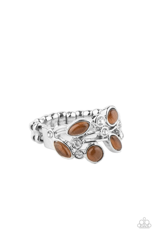 Leafy Luster - Brown - Paparazzi Rings