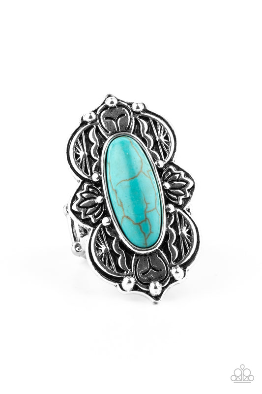 Paparazzi Rings - Lotus Oasis - Blue