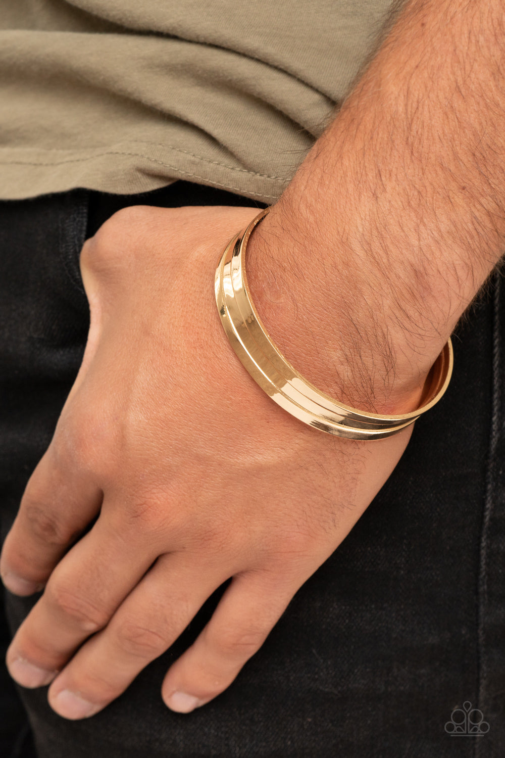 Paparazzi Men's Collection - Bracelet - Urban Uproar - Gold