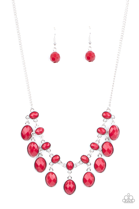 Lady of the POWERHOUSE - Red - Paparazzi Necklaces