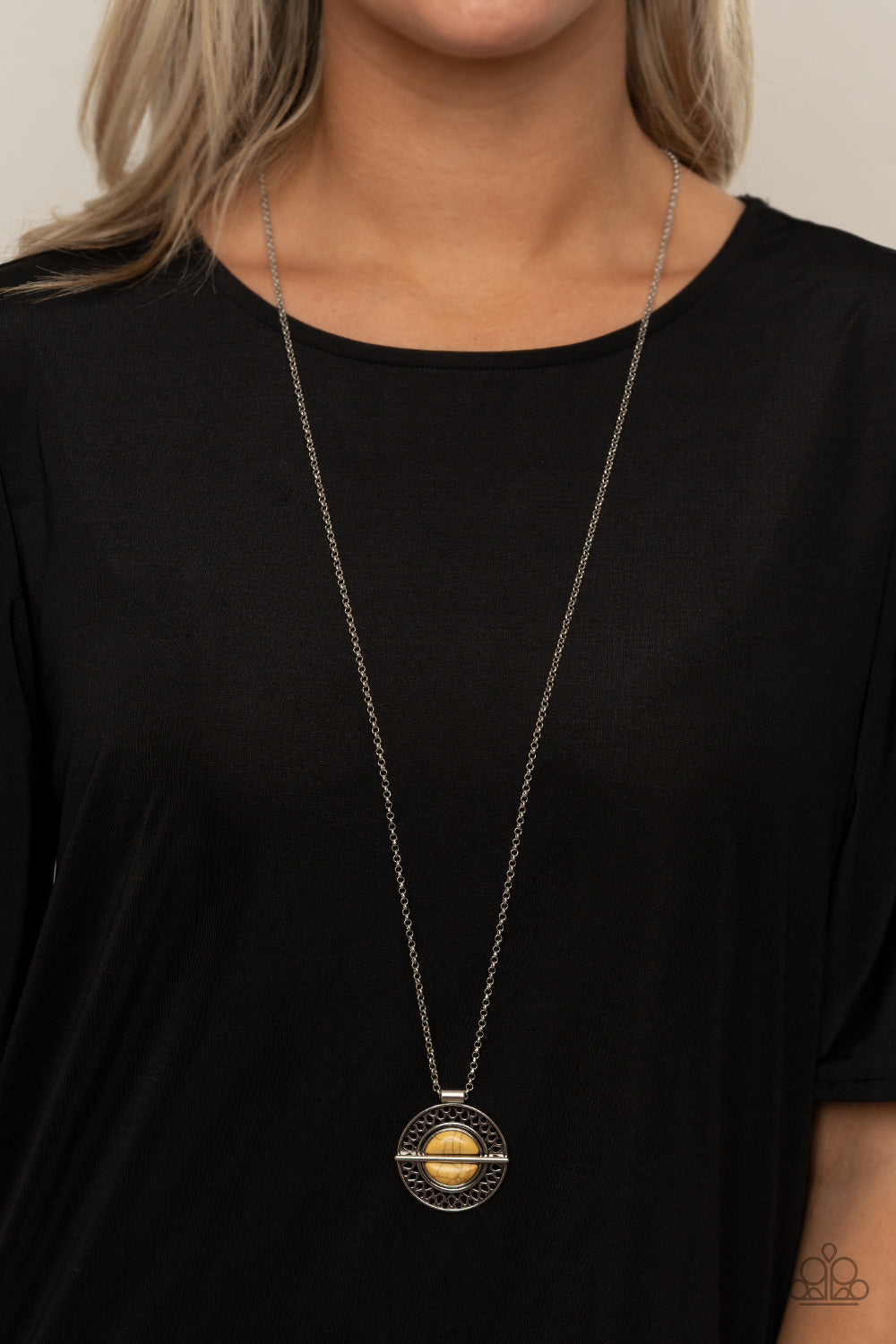 Paparazzi Necklaces - Adobe Adornment - Yellow