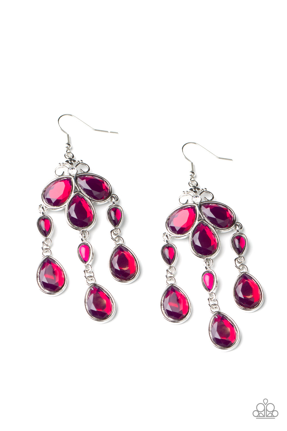 Paparazzi Earrings - Clear The HEIR - Purple