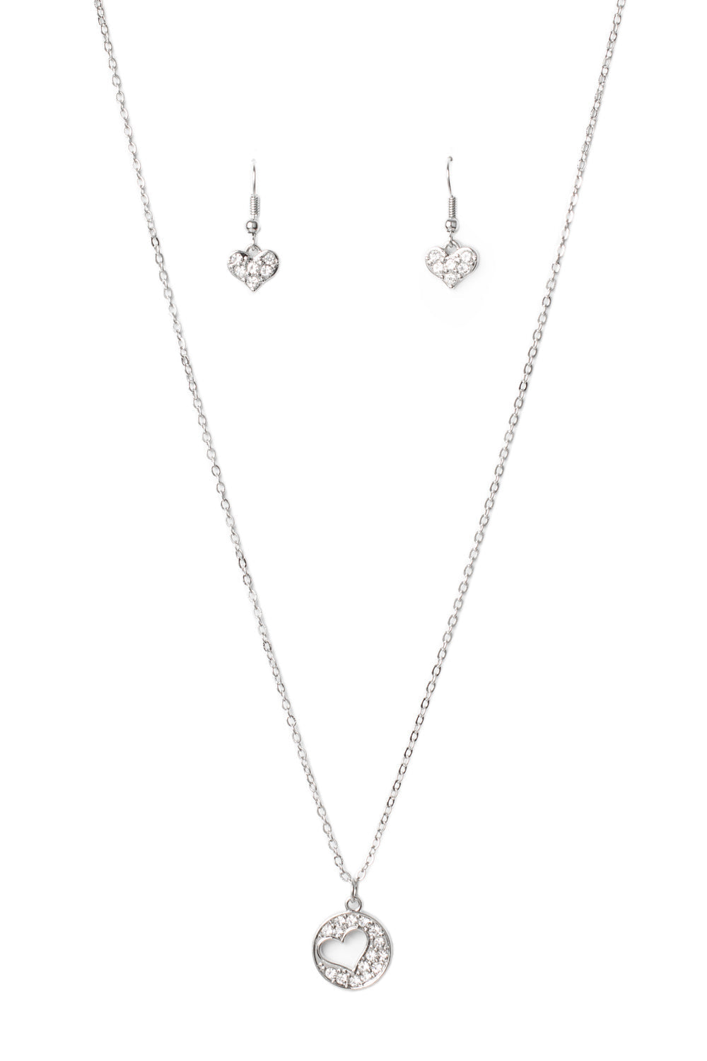 Paparazzi Necklaces - Bare Your Heart - White