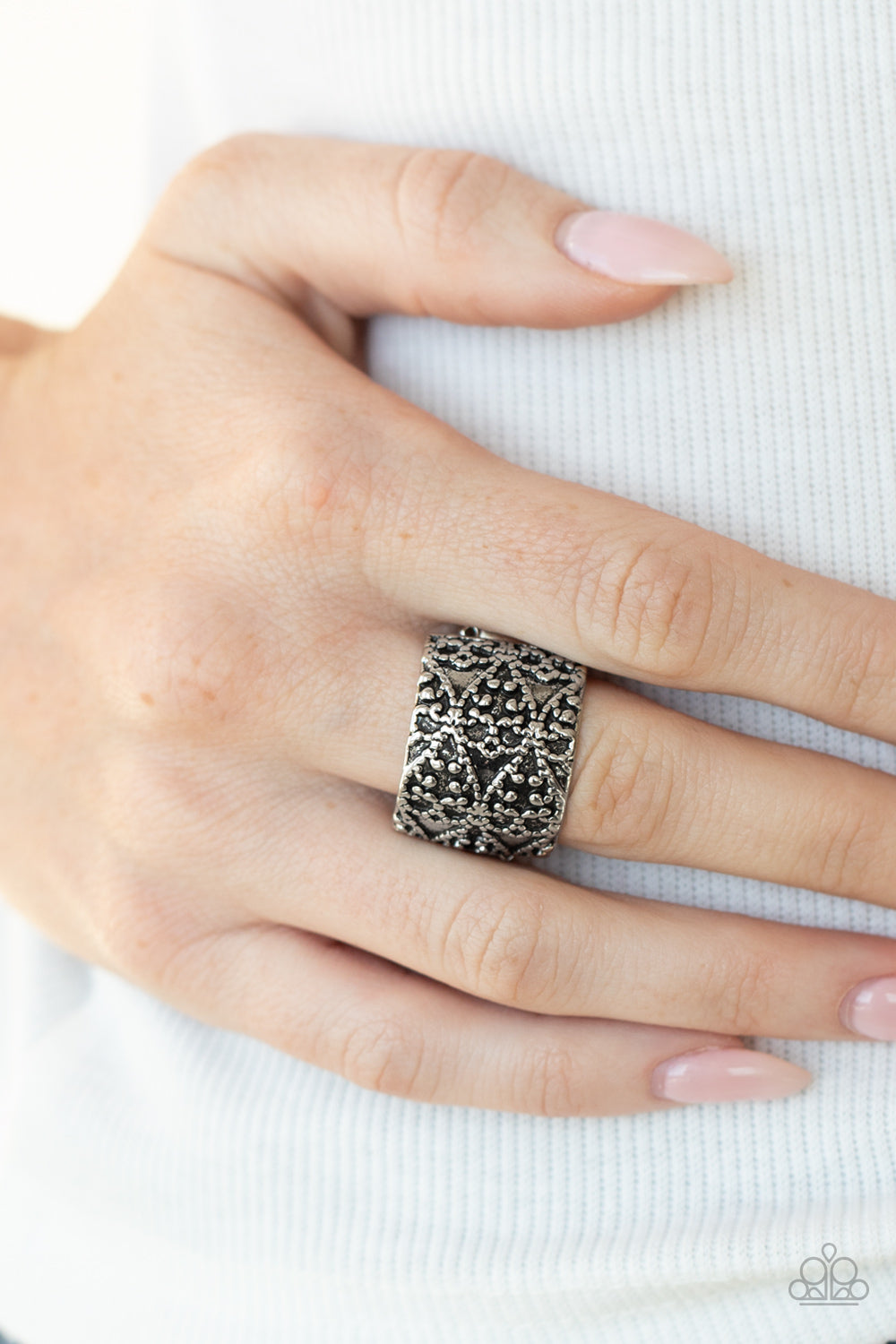 Paparazzi Rings - Rustic Regalia - Silver