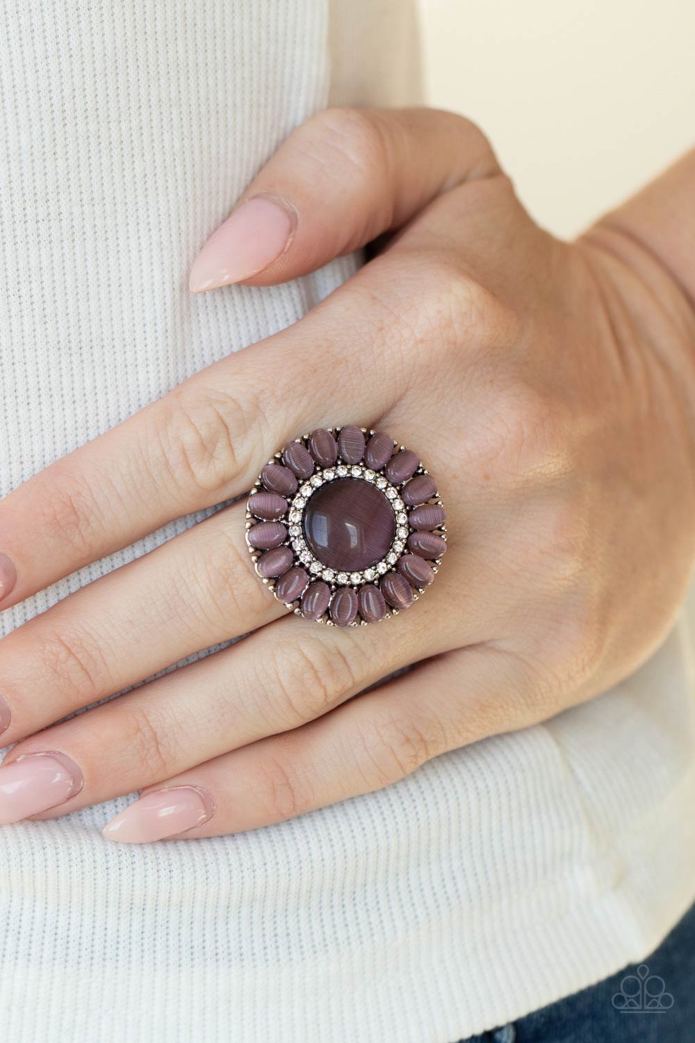 Paparazzi Rings - Elegantly Eden - Purple