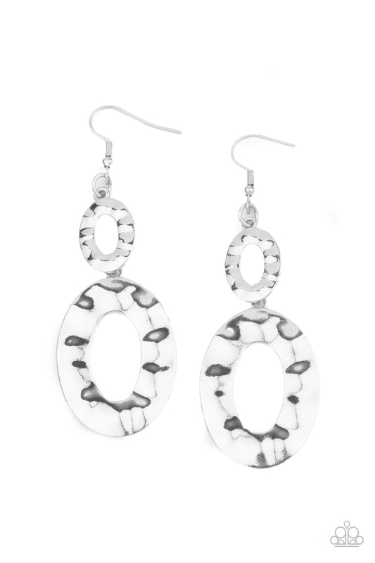 Paparazzi Earrings - Bring On The Basics - Silver