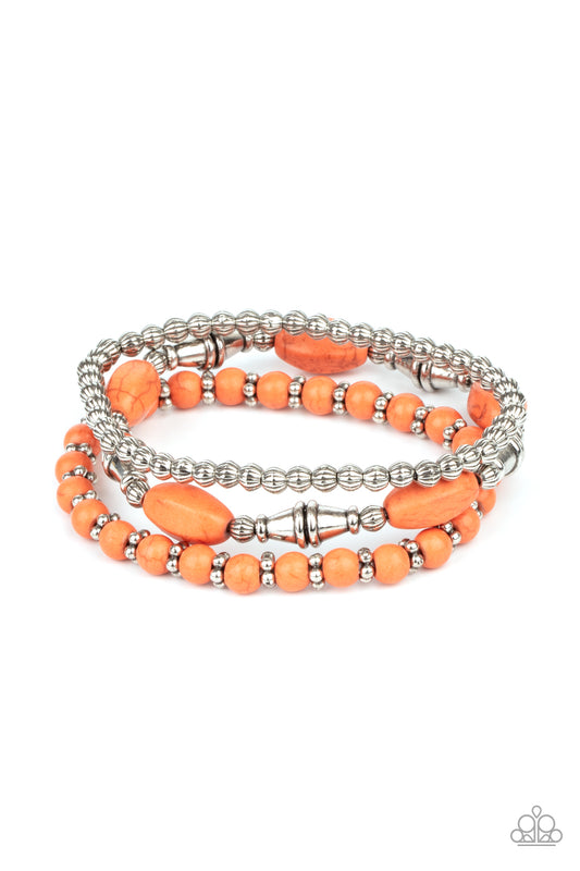Paparazzi Bracelets - Sahara Sanctuary - Orange