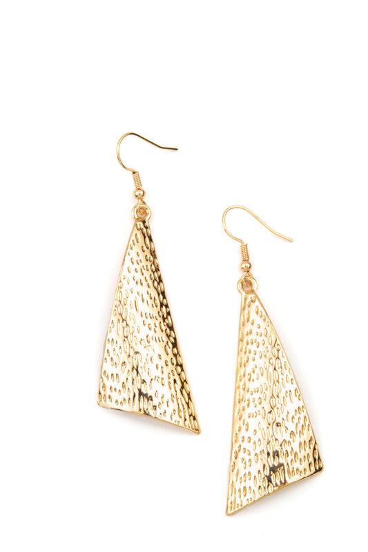 Paparazzi Earrings - Ready The Troops - Gold