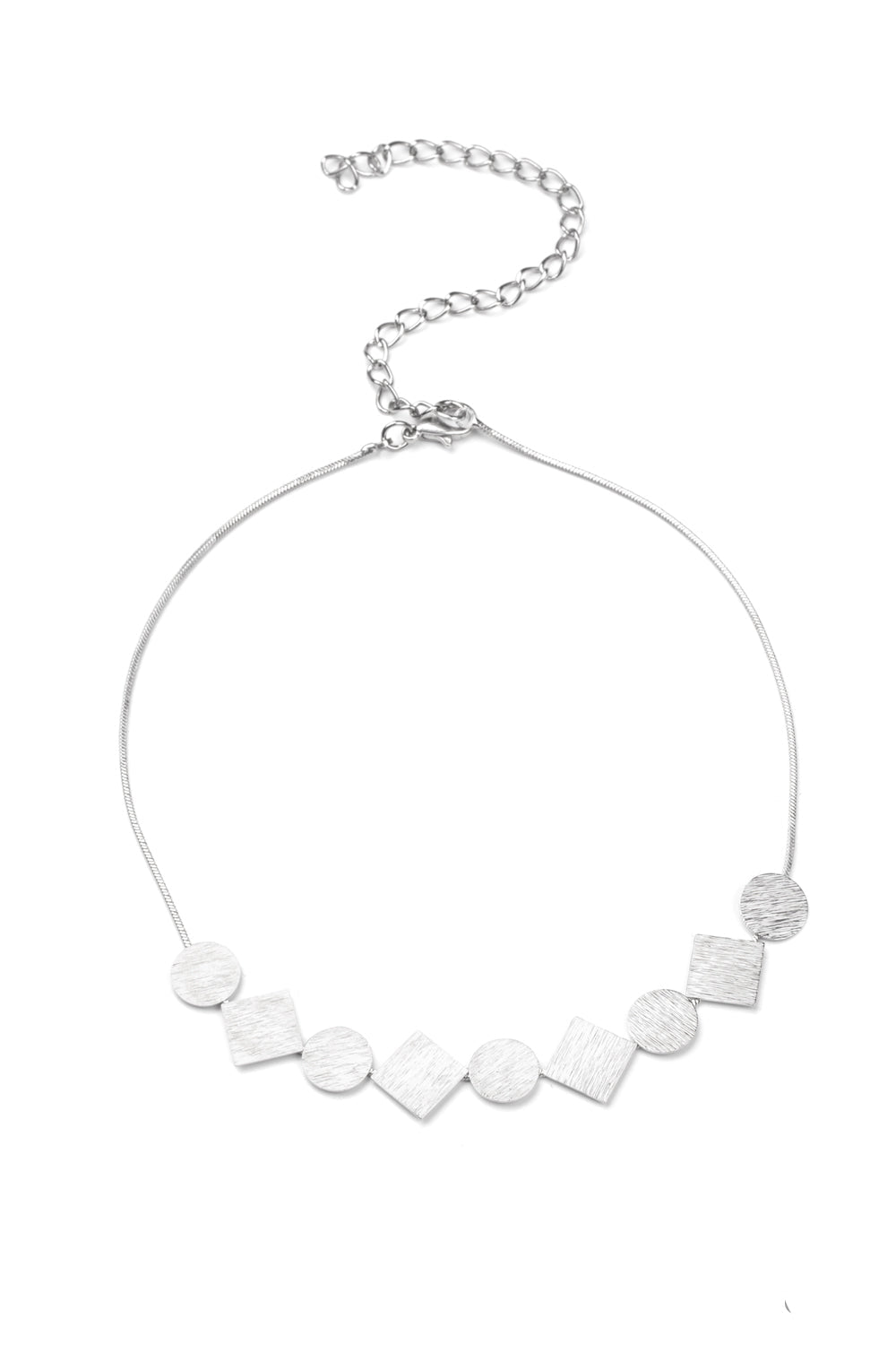 Paparazzi Necklaces - Don't Get Bent Out of Shape - Silver Choker
