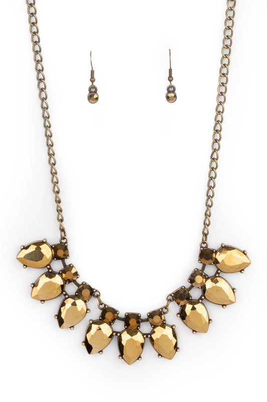 Paparazzi Necklaces - Extra Enticing - Brass