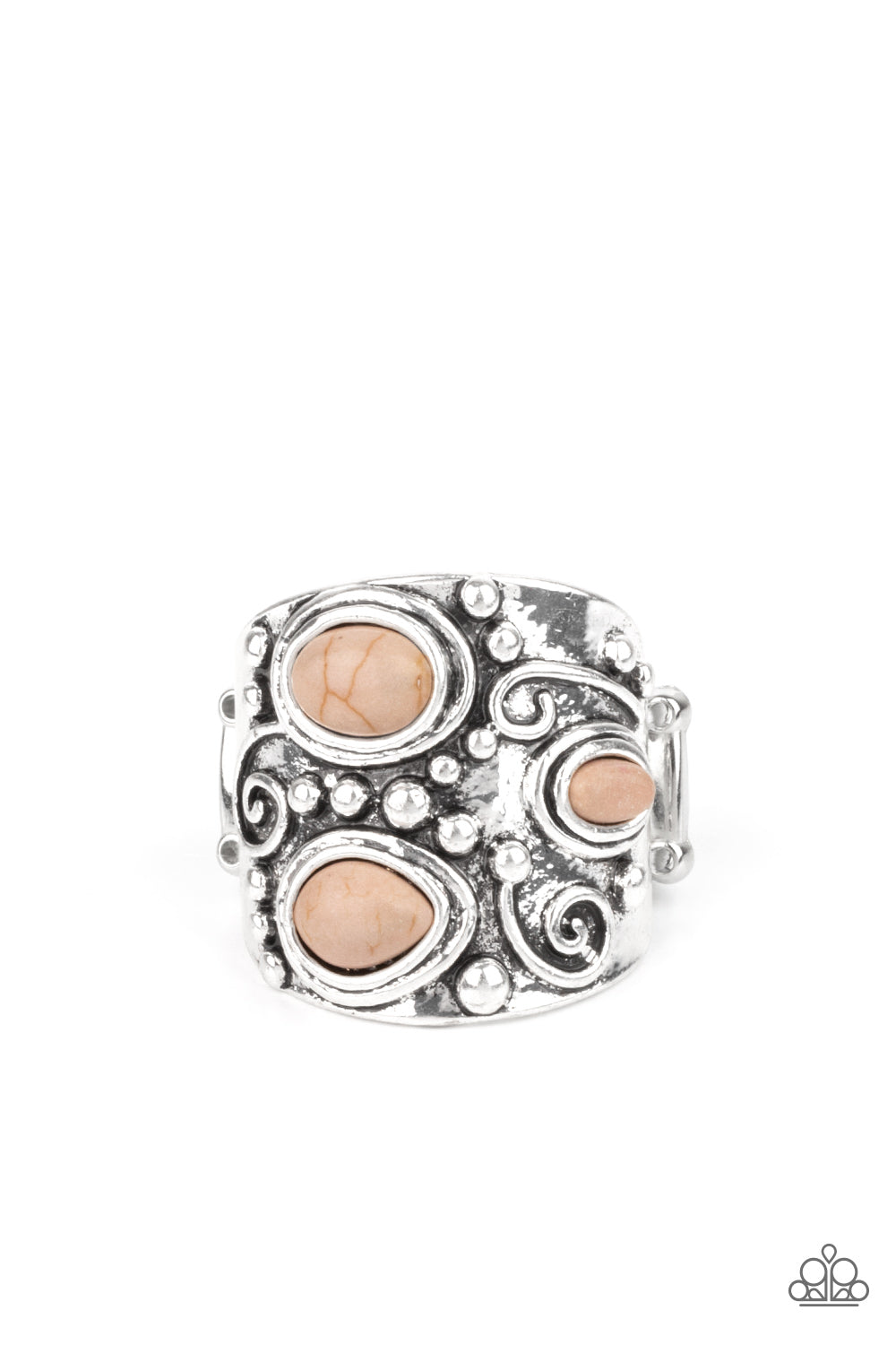 Paparazzi Rings - Modern Mountain Ranger - Brown – jewelryandbling.com
