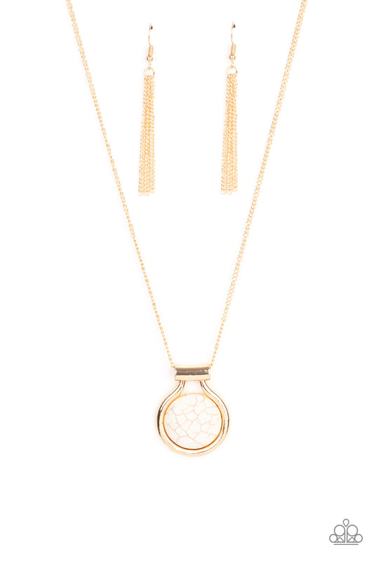 Paparazzi Necklaces - Patagonian Paradise - Gold