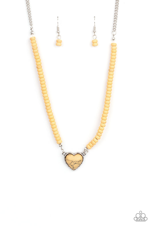 Paparazzi Necklaces - Country Sweetheart - Yellow