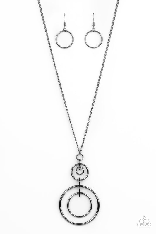 Paparazzi Necklaces - The Inner Workings - Black