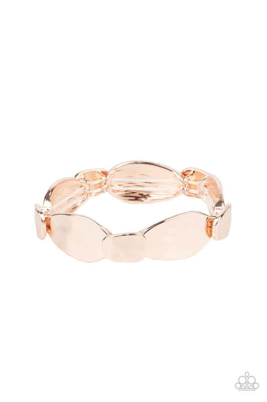 Paparazzi Bracelets - Absolutely Applique - Rose Gold