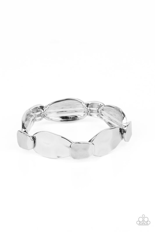 Paparazzi Bracelets - Absolutely Applique - Silver