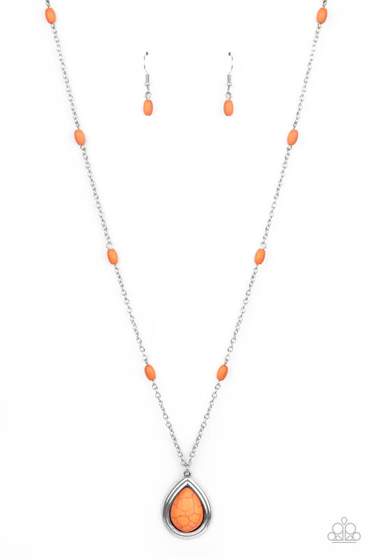 Paparazzi Necklaces - Go Tell It On The MESA - Orange