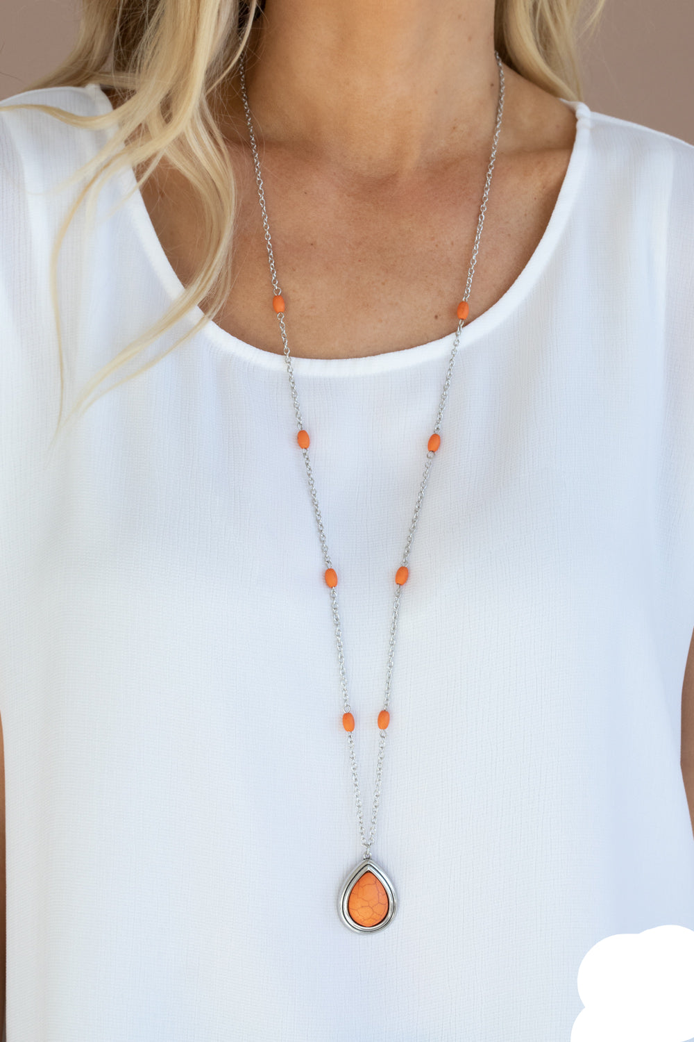 Paparazzi Necklaces - Go Tell It On The MESA - Orange