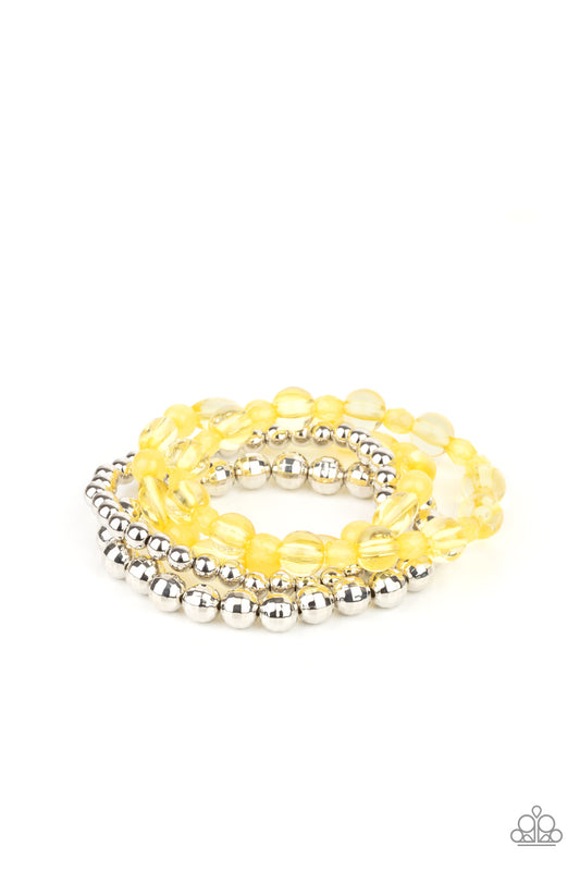 Paparazzi Bracelets - Delightfully Disco - Yellow