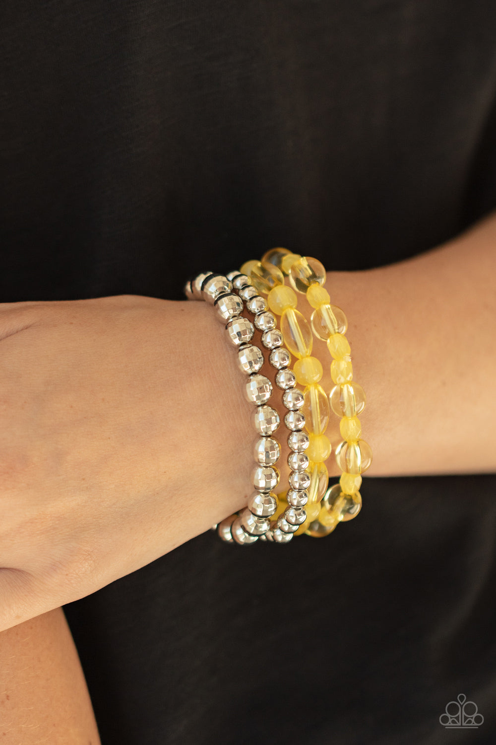 Paparazzi Bracelets - Delightfully Disco - Yellow