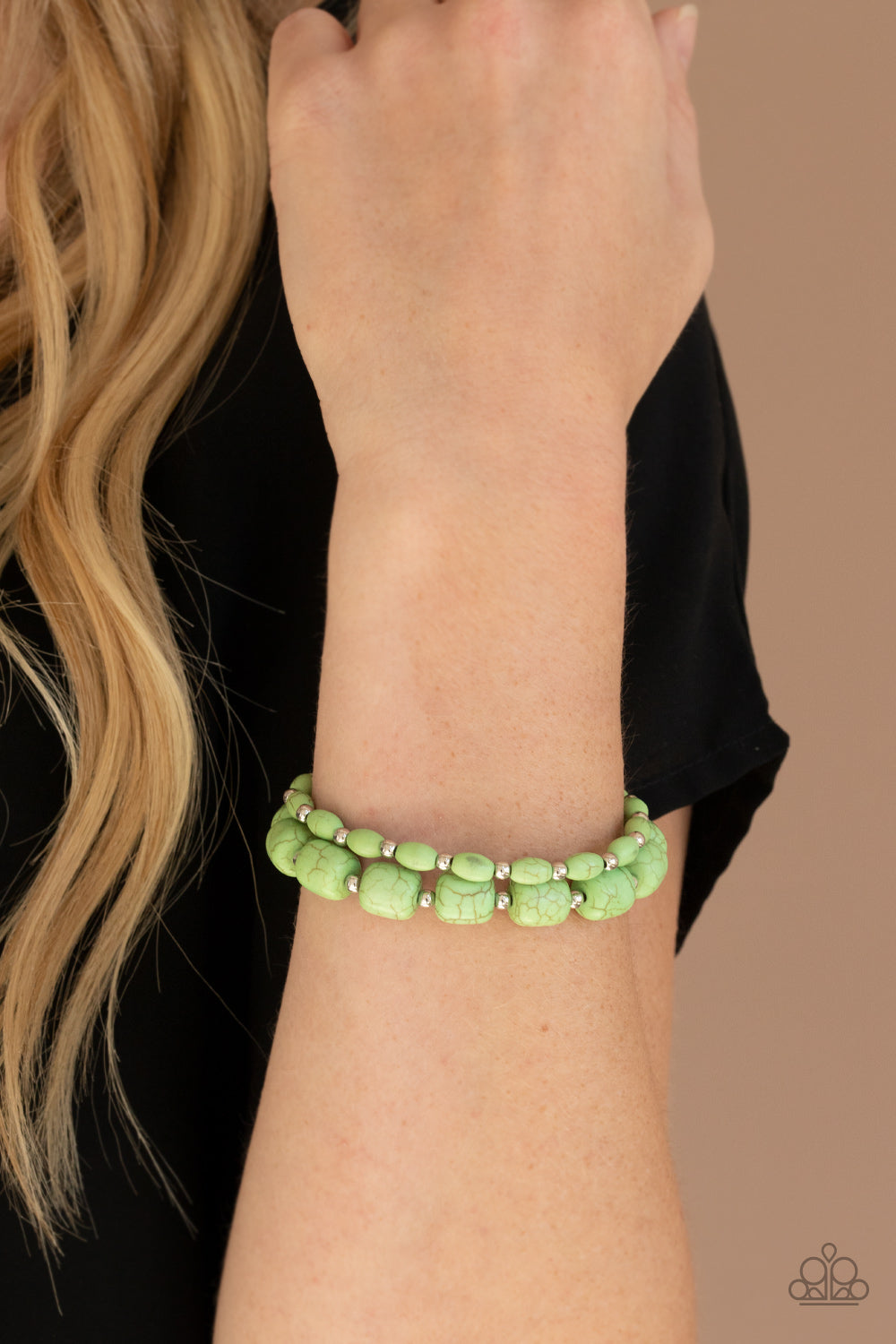 Paparazzi Bracelets - Colorfully Country - Green